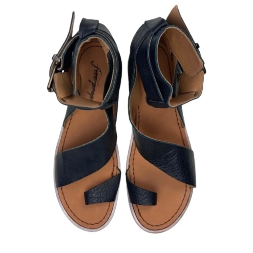 NWT Free People Vale Boot Sandals Black MSRP $168 - Picture 7 of 16